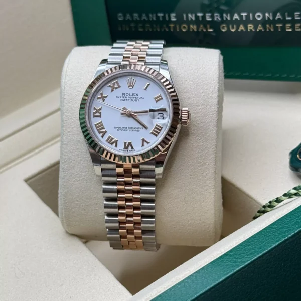 RLX Datejust m278271-0001/0002 White 31mm Dial Oyster Bracelet Watch