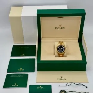 RLX Sky-Dweller 42mm 336938-0002/0005 Yellow Gold Black Dial Oyster