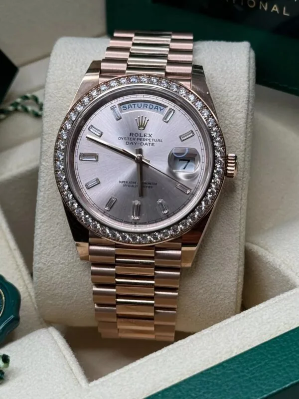 RLX Day-Date 40mm Sundust Diamonds Dial 228345rbr-0007