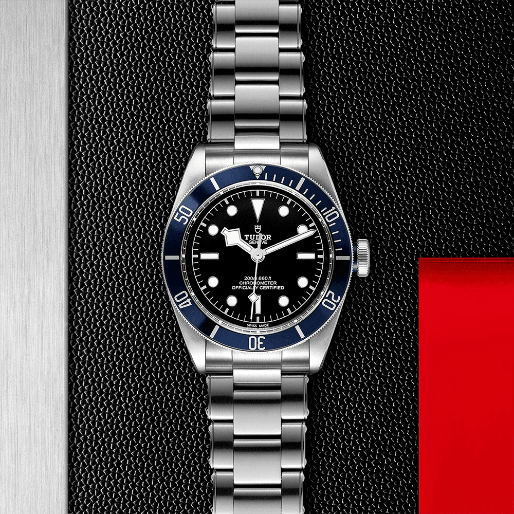 【7A Quality】TUDOR Black Bay 41mm Black Dial & Blue Bezel Men's Automatic Bracelet Watch M79230B-0008