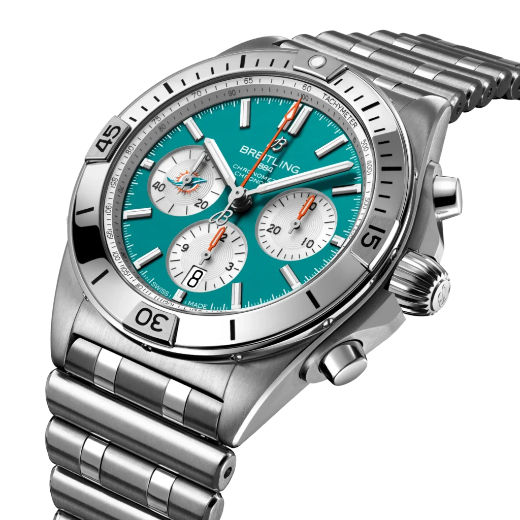 Breitling Chronomat B01 42 NFL Miami Dolphins Edition AB01342B1L2A1