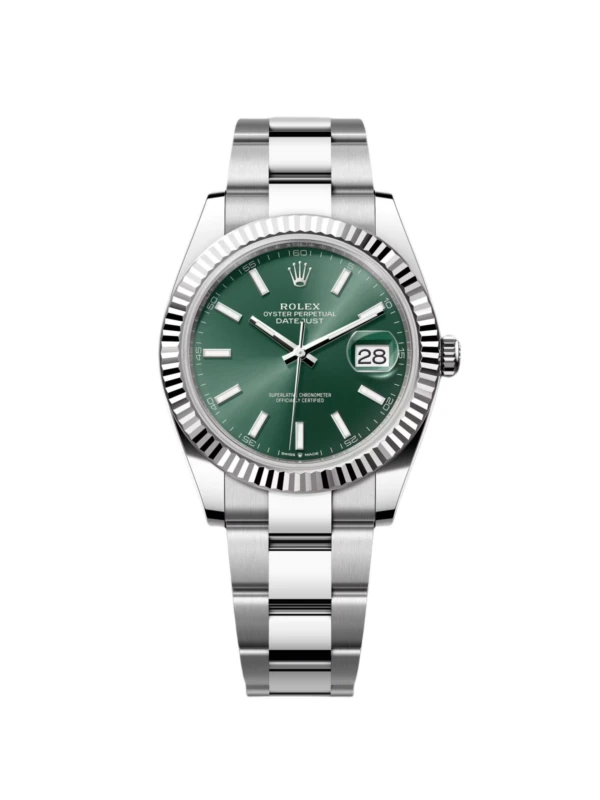 RLX Datejust 41mm Mint Green Dial Jubilee Bracelet Watch - 126334