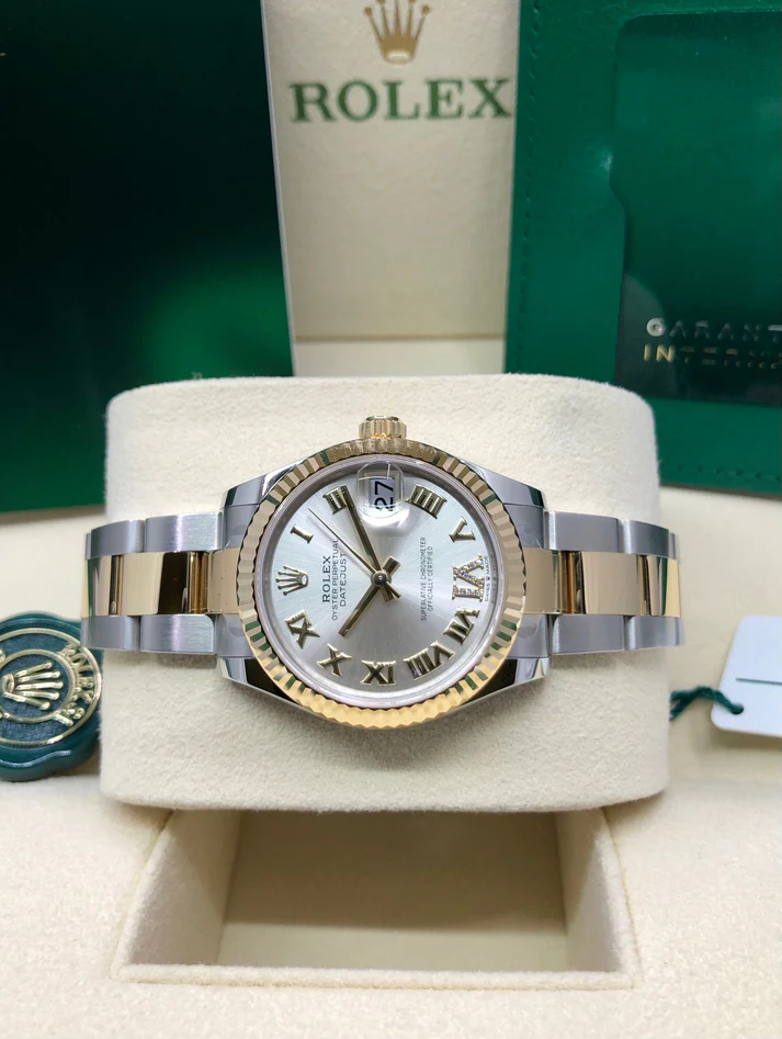 RLX Datejust m278273-0003/0004 31mm Silver Dial Stainless Steel and Yellow Gold Oyster Watch