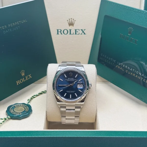 RLX Datejust 36mm 126234 Blue Index Dial 36mm Oyster Stainless Steel