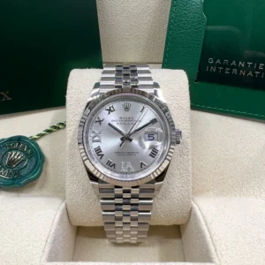 RLX Datejust 36mm 126234 White Roman Dial Oyster Stainless Steel Mens