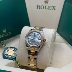 RLX Lady-Datejust 31mm 279383RBR Mother-of-Pearl Dial Yellow Rolesor Oyster Bracelet