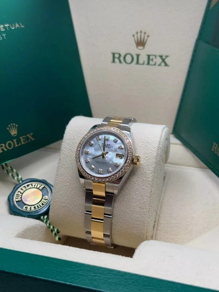 RLX Lady-Datejust 31mm 279383RBR Mother-of-Pearl Dial Yellow Rolesor Oyster Bracelet