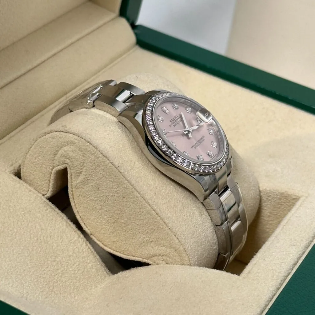 RLX Datejust m278384RBR-0035/0036 Pink 31mm Dial Oyster Watch