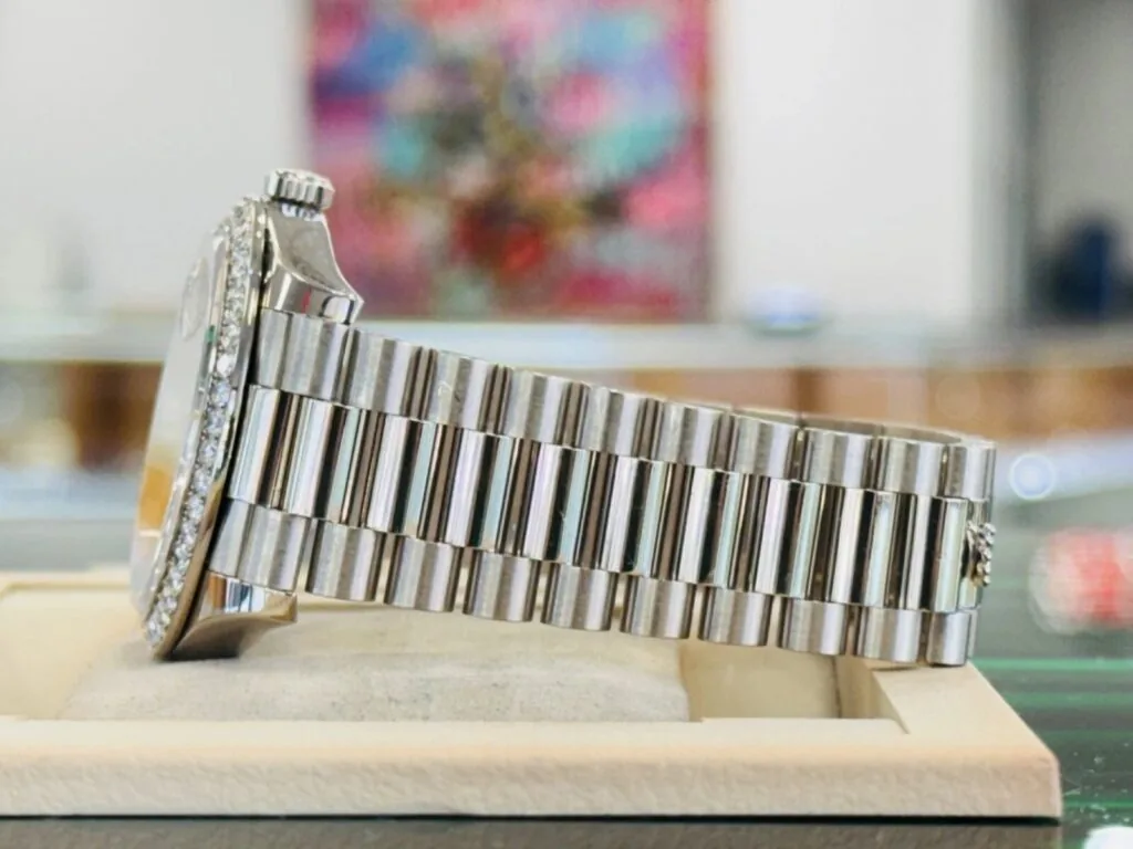 RLX Day-Date 40mm 228349RBR-0001 Silver Dial President Bracelet