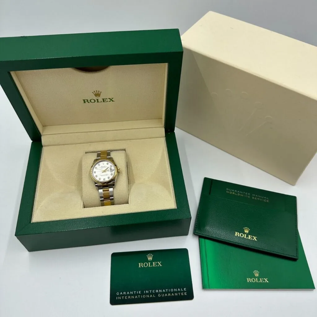 RLX Datejust m278243-0019/0020 31mm Silver Dial Yellow Rolesor Oyster Watch