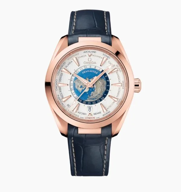 Omega AQUA TERRA 150M CO‐AXIAL MASTER CHRONOMETER GMT WORLDTIMER 43 MM