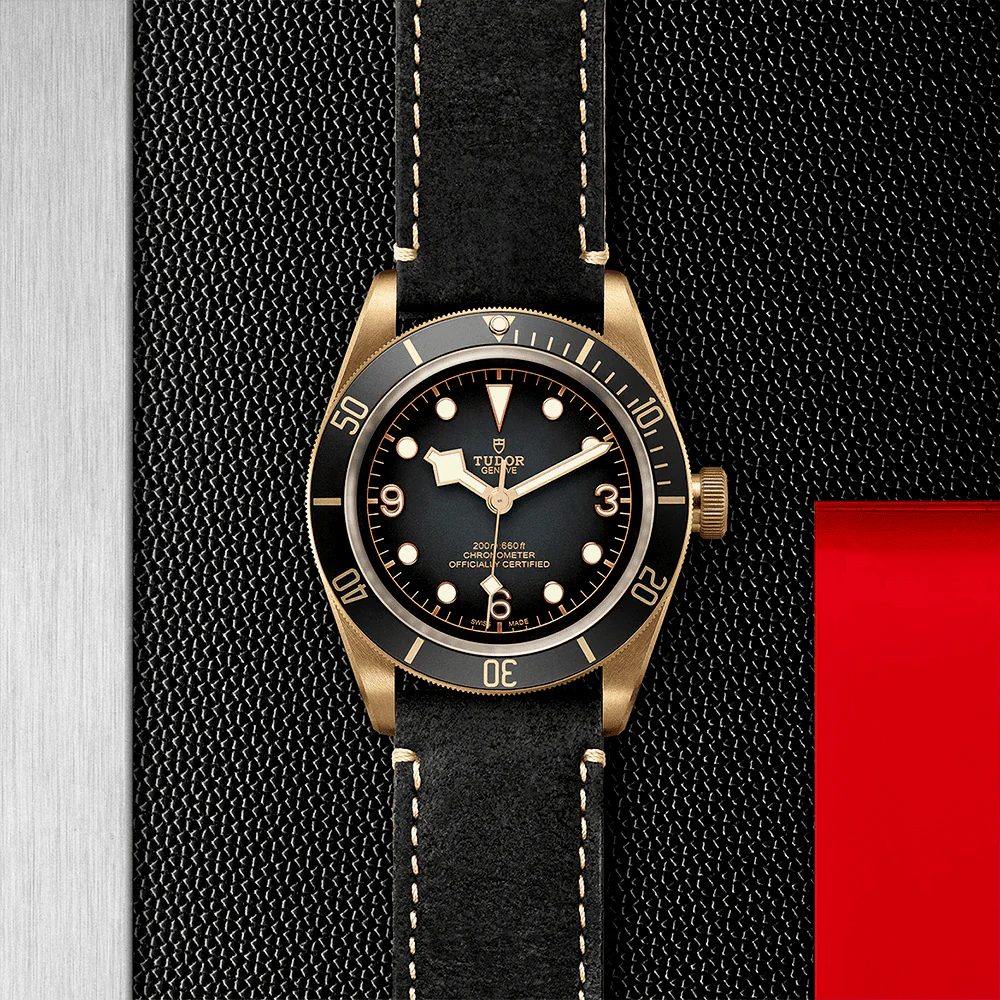 【7A Quality】TUDOR Black Bay Bronze 43mm Slate Grey Dial Men's Automatic Leather Strap Watch M79250BA-0001