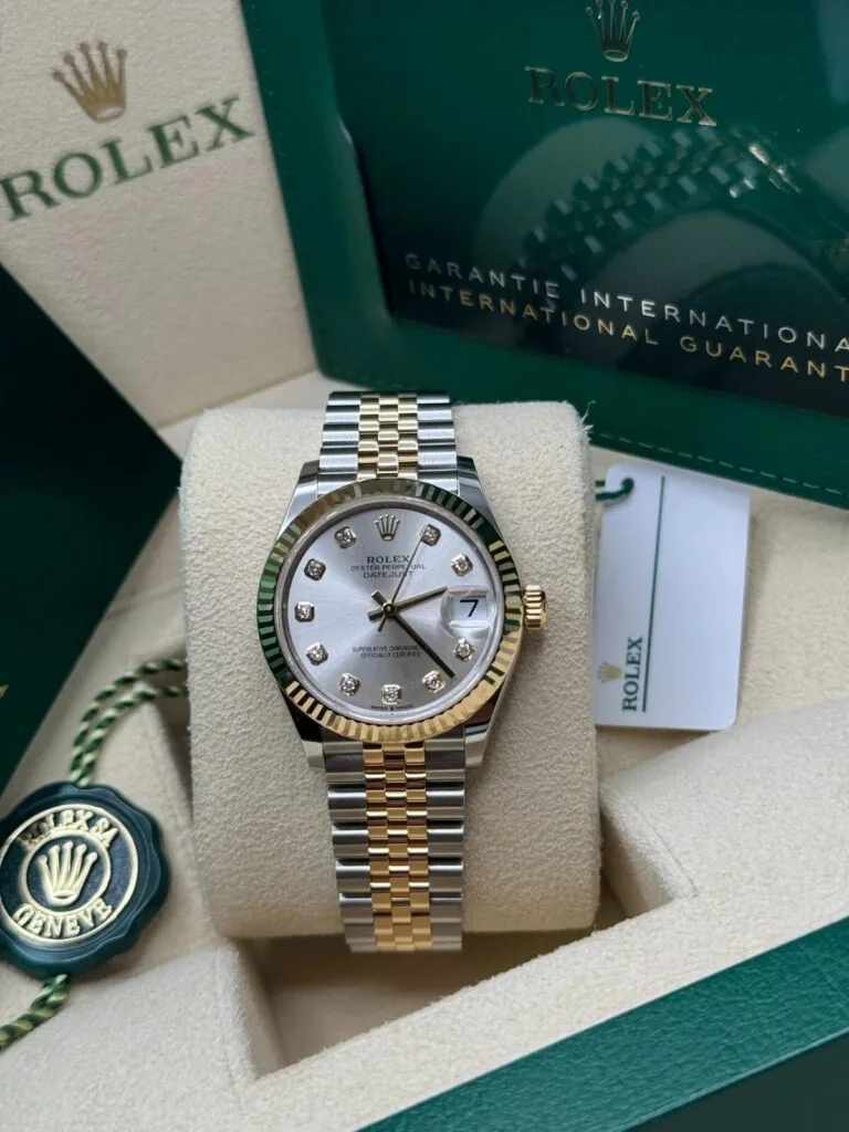 RLX Datejust m278273-0019/0020 31mm Silver Dial Stainless Steel and Yellow Gold Oyster Watch