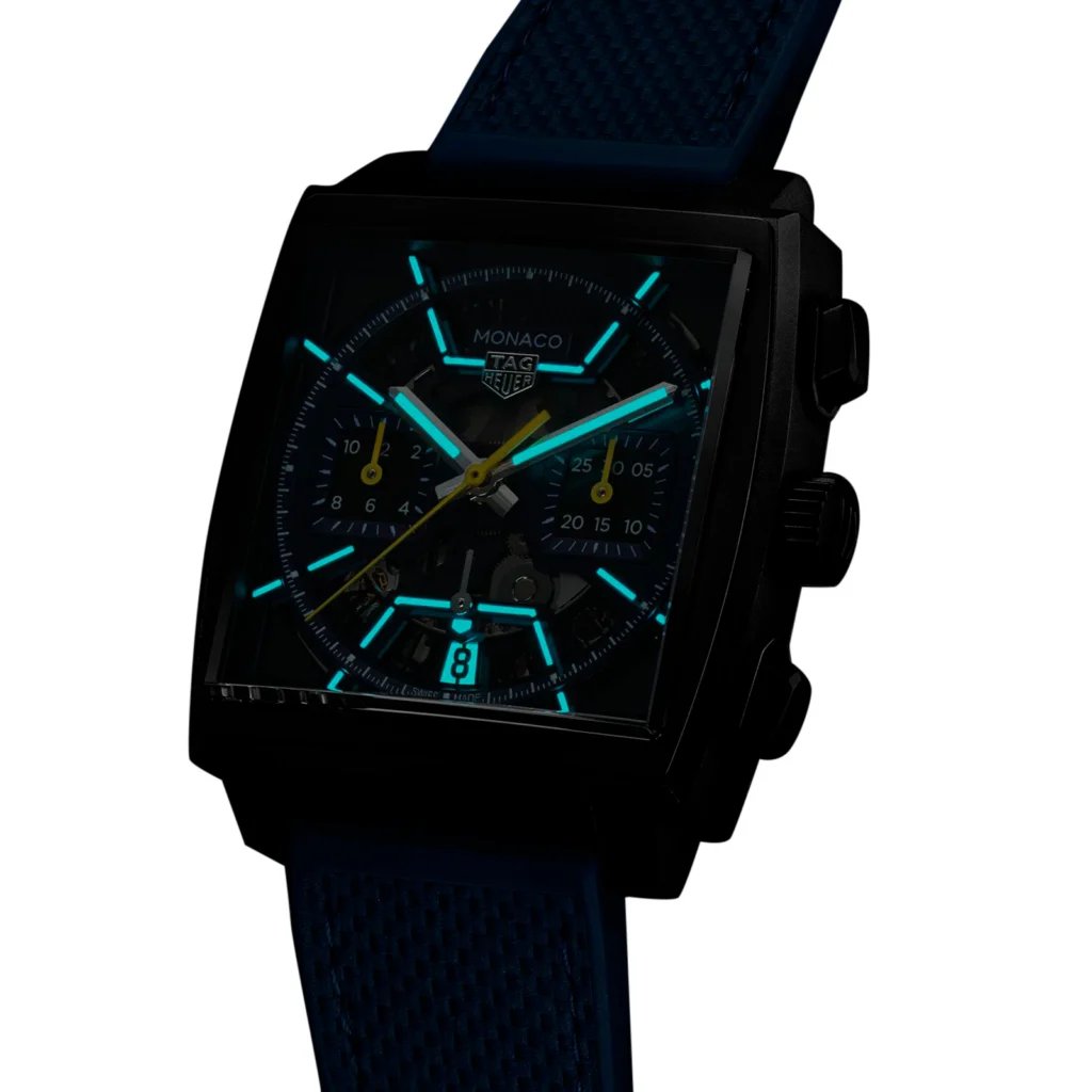 【7A Quality】TAG Heuer Monaco Skeleton 39mm Mens Watch Blue CBL2188.FT6261