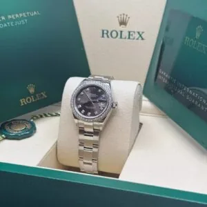 RLX Lady-Datejust 31mm 279384RBR Dark Gray set with Diamonds