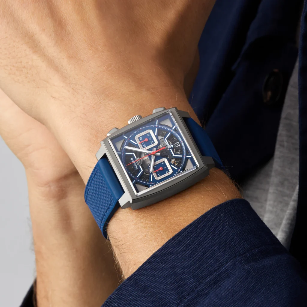 【7A Quality】TAG Heuer Monaco Chronograph 39mm Mens Watch Titanium Blue CBL2182.FT6235