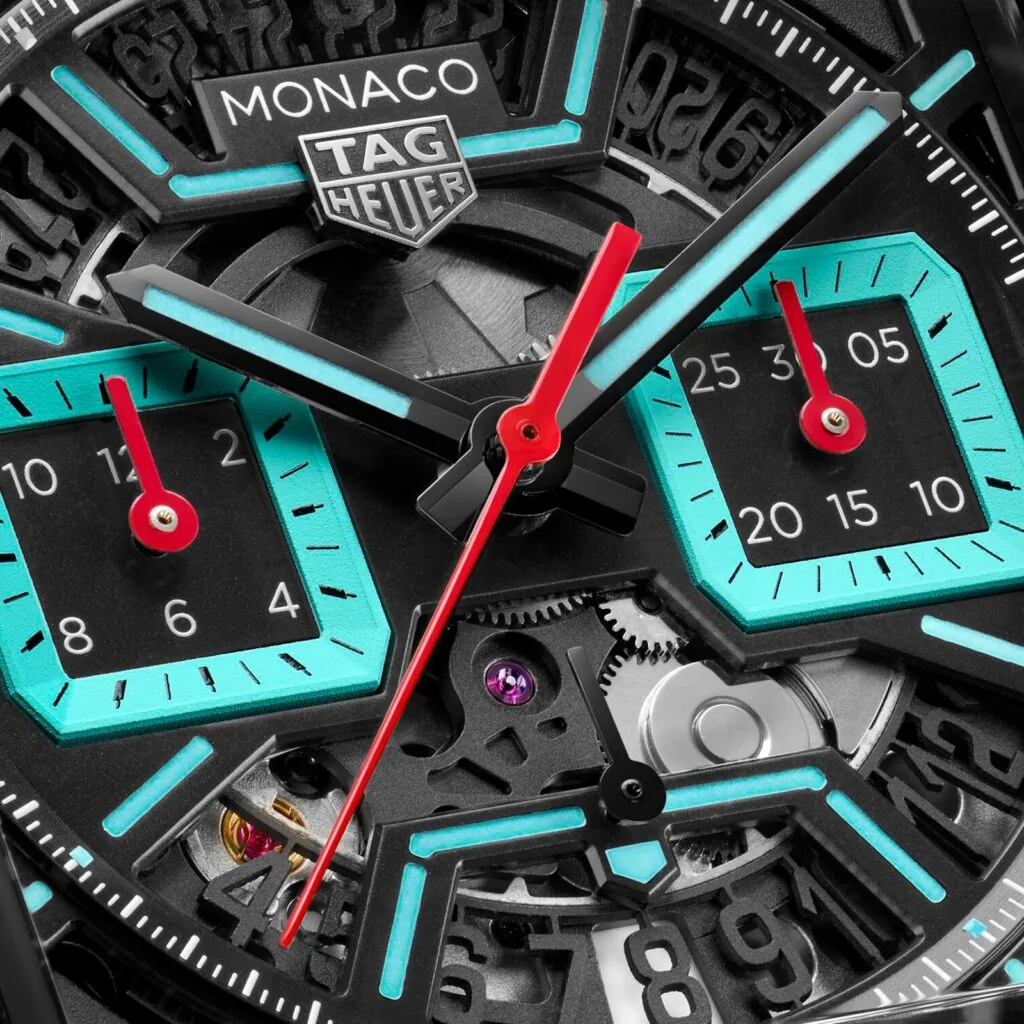 【7A Quality】TAG Heuer Monaco Chronograph 39mm Mens Watch Titanium Turqouise CBL2184.FT6236