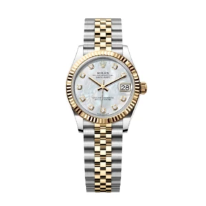 RLX Datejust m278273-0027/0028 31mm White Mother-of-Pearl Dial Stainless Steel and Yellow Gold Oyster Watch