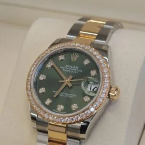 RLX Datejust m278383RBR-0029/0030 31mm Olive Green Dial Oyster Bracelet