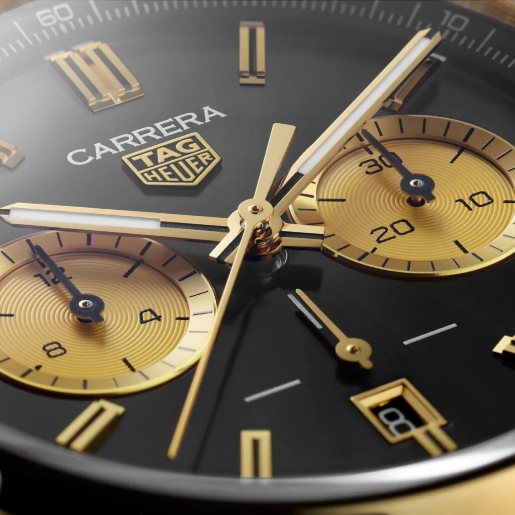 【7A Quality】TAG Heuer Carrera Chronograph Automatic, 42 mm, Gold 3N CBN2044.FC8313