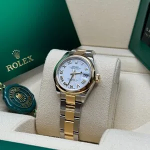 RLX Lady-Datejust 31mm 279163 White Roman Dial Oyster Bracelet