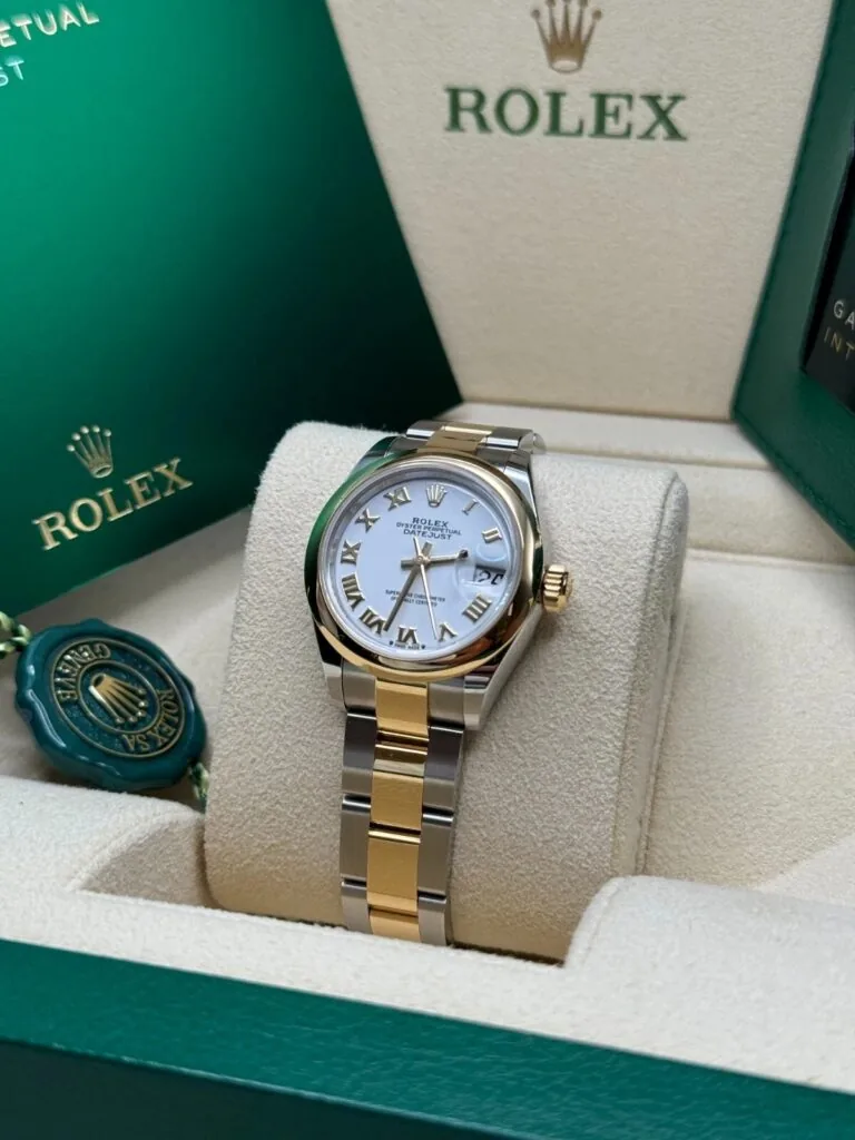 RLX Lady-Datejust 31mm 279163 White Roman Dial Oyster Bracelet