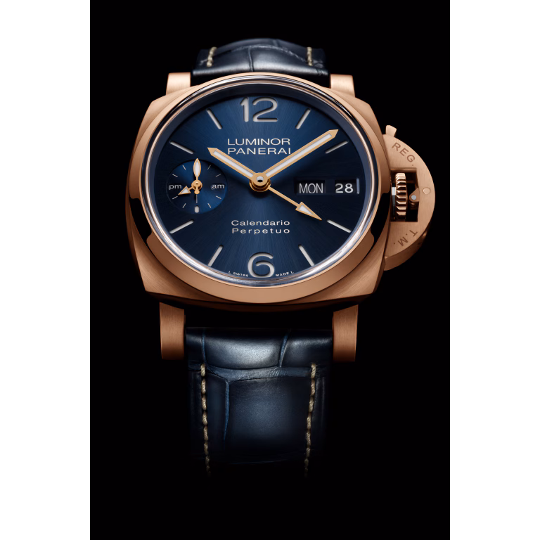 【7A Quality】Panerai Luminor Perpetual Calendar GMT Goldtech™ 44mm PAM00742