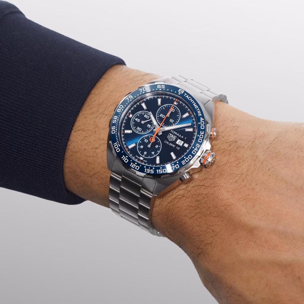 【7A Quality】TAG Heuer Formula 1 Chronograph 44mm Mens Watch Blue CAZ201G.BA0876