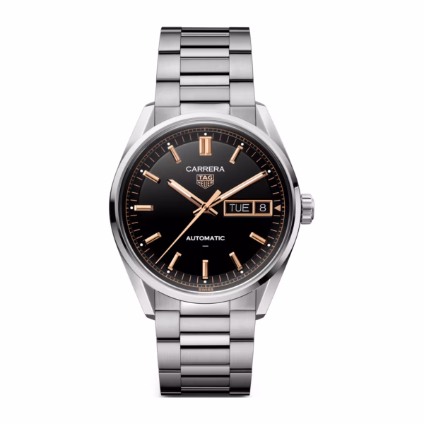 【7A Quality】TAG Heuer Carrera Day-Date 41mm Mens Watch Black WDA2111.BA0043