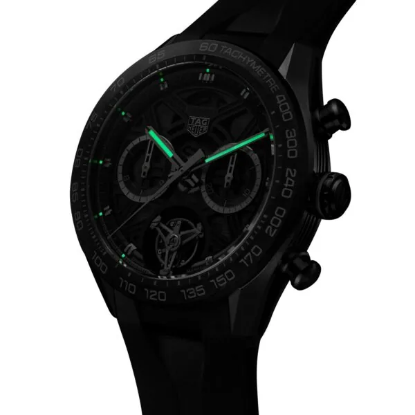 【7A Quality】TAG Heuer Carerra Chronograph Tourbillon Extreme Sport 44mm Mens Watch Black CBU5080.FT6272
