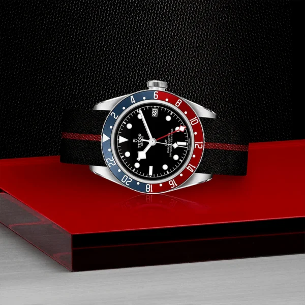 【7A Quality】TUDOR Black Bay GMT 41mm Black Dial Automatic Men's Fabric Strap Watch M79830RB-0003