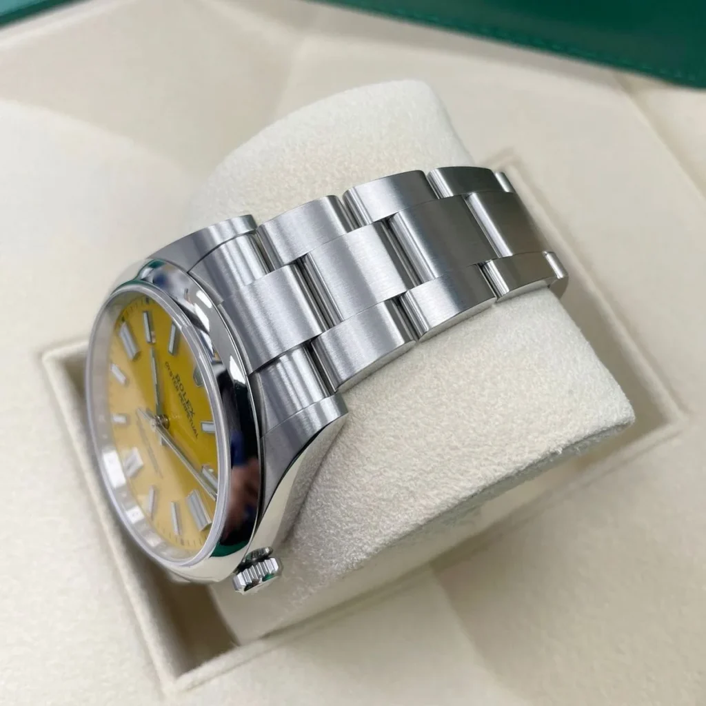RLX Oyster Perpetual 36mm 126000-0004 Yellow Dial Stainless Steel Oyster Bracelet