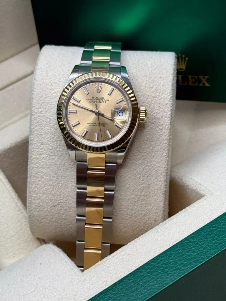 RLX Lady-Datejust 31mm 279173 Champagne Index Dial Oyster Bracelet