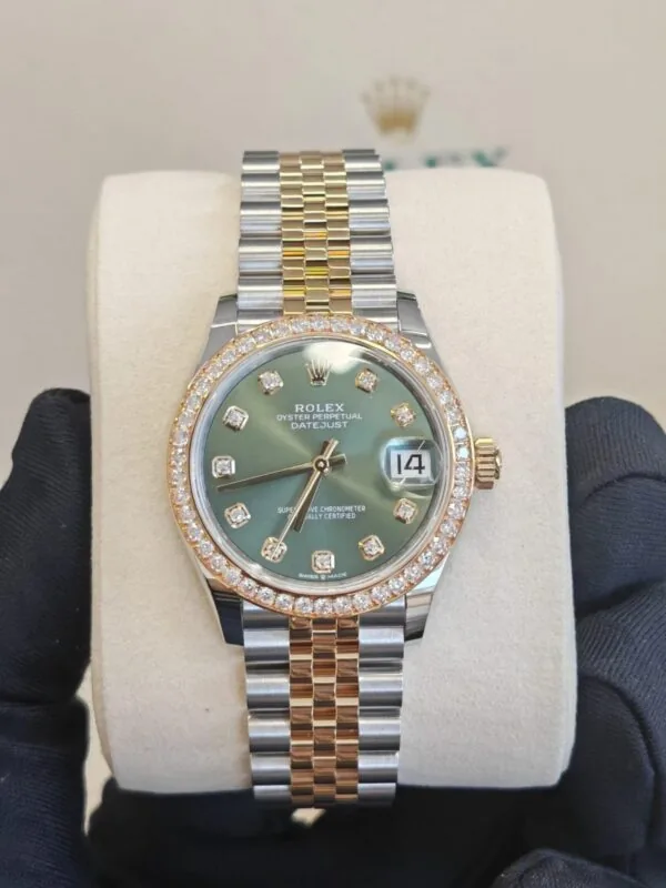 RLX Datejust m278383RBR-0029/0030 31mm Olive Green Dial Oyster Bracelet