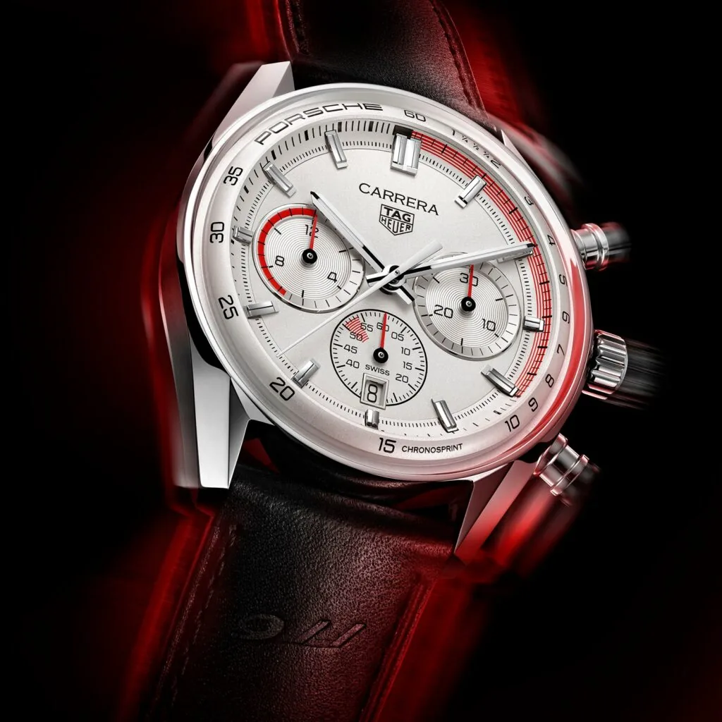 【7A Quality】TAG Heuer Carrera Chronosprint X Porsche Special Edition 42mm Mens Watch Silver CBS2011.FC6529