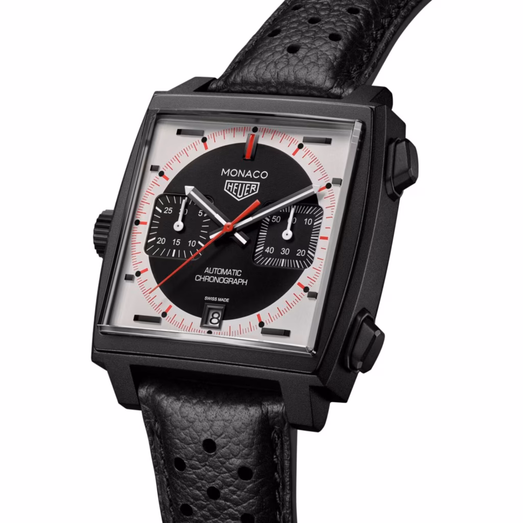 【7A Quality】TAG Heuer Monaco Chronograph Stopwatch 39mm Limited Edition Mens Watch Black CAW218F.FC6356