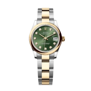 RLX Datejust m278243-0029/0030 31mm Olive Green Dial Yellow Rolesor Oyster Watch