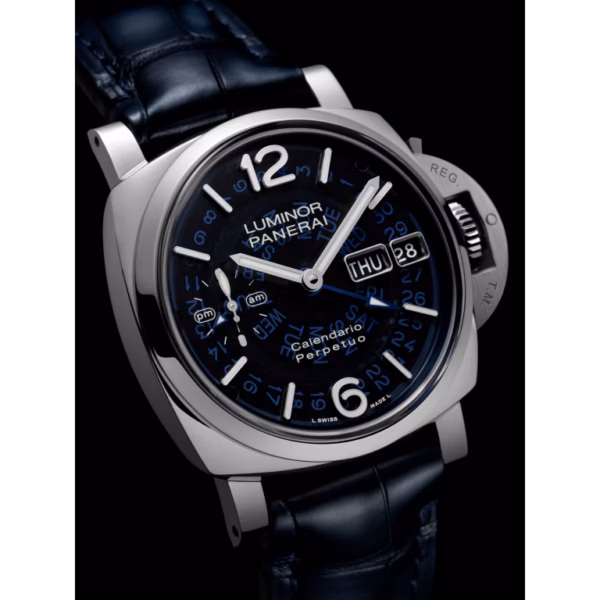 【7A Quality】Panerai Luminor Perpetual Calendar GMT Platinumtech™ 44mm PAM01575
