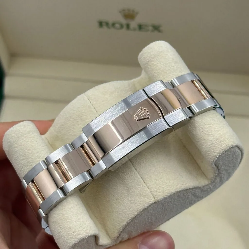 RLX Datejust 36mm 126281 Slate Fluted Motif Diamond Dial Diamond Bezel and Oyster Bracelet