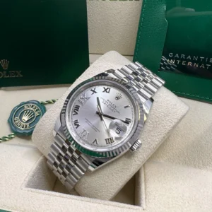 RLX Datejust 36mm 126234 White Roman Dial Oyster Stainless Steel Mens