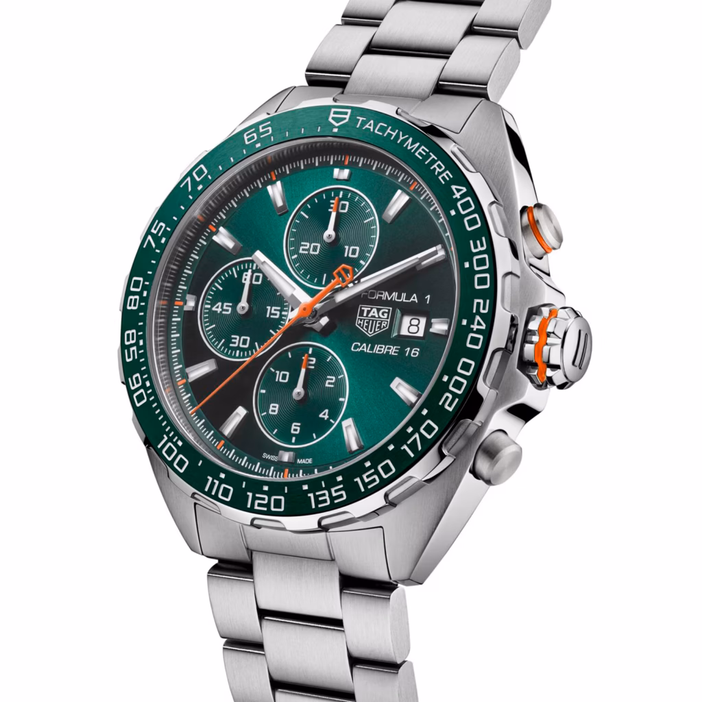 【7A Quality】TAG Heuer Formula 1 Chronograph 44mm Mens Watch Green CAZ201H.BA0876