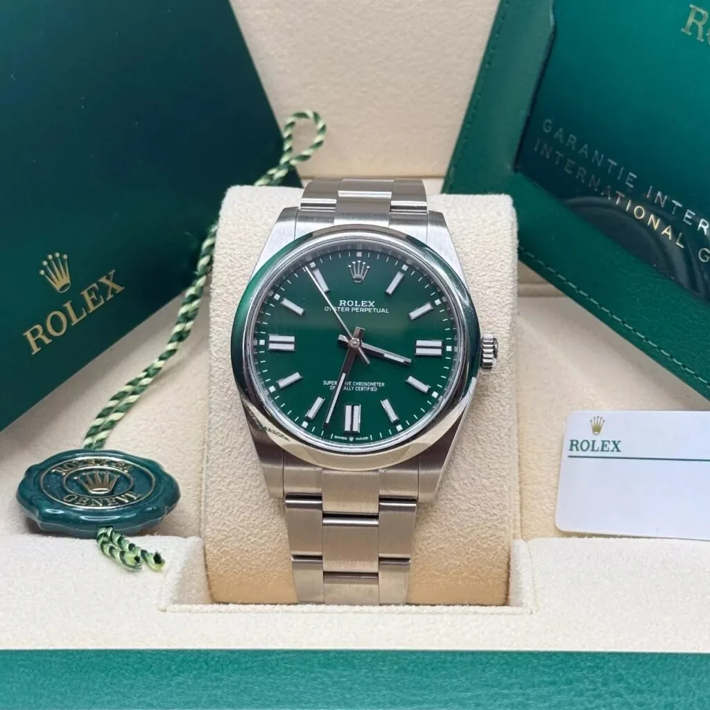 RLX Oyster Perpetual 36mm 126000-0005 Green Dial Oyster Stainless Steel Bracelet
