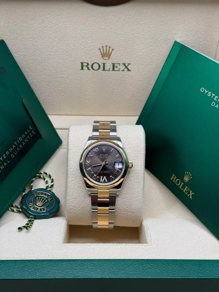 RLX Datejust m278243-0013/0014 31mm Dark Grey Dial Yellow Rolesor Oyster Watch
