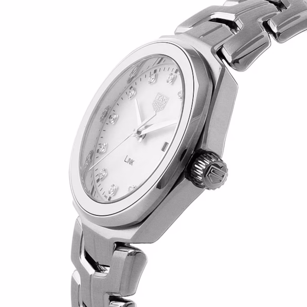 【7A Quality】TAG Heuer Link Date Quartz Date Mother Of Pearl 32mm Ladies Watch WBC1312.BA0600