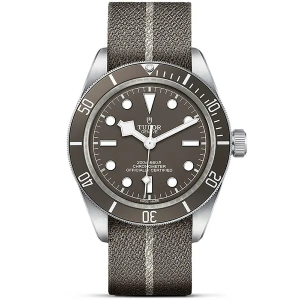 【7A Quality】TUDOR Black Bay 58 925 39mm Silver Case Taupe Dial Fabric Strap Watch