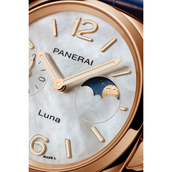【7A Quality】Panerai Luminor Due Luna Goldtech™ Madreperla 38mm PAM01181