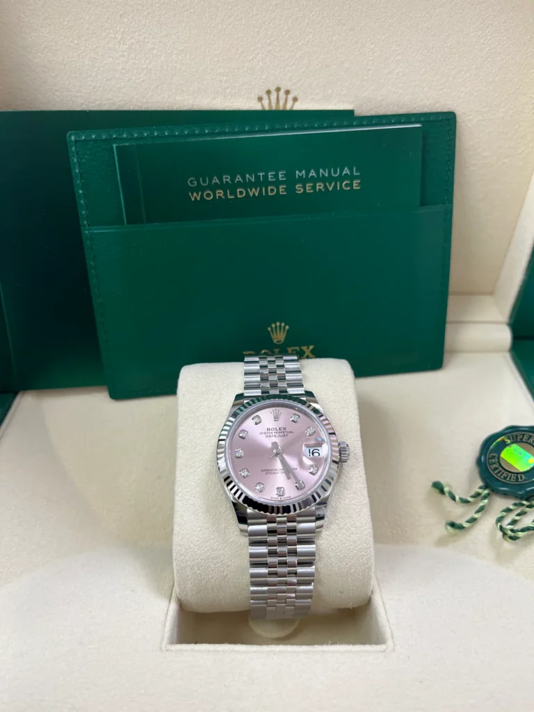 RLX Datejust m278274-0031/0032 Pink 31mm Dial Oyster Watch