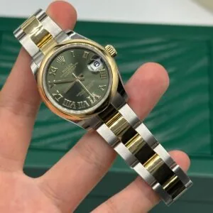 RLX Datejust m278243-0015/0016 31mm Olive Green Dial Yellow Rolesor Oyster Watch