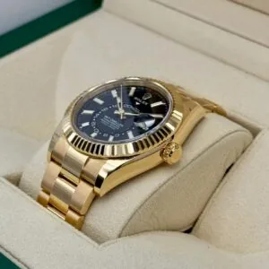 RLX Sky-Dweller 42mm 336938-0002/0005 Yellow Gold Black Dial Oyster