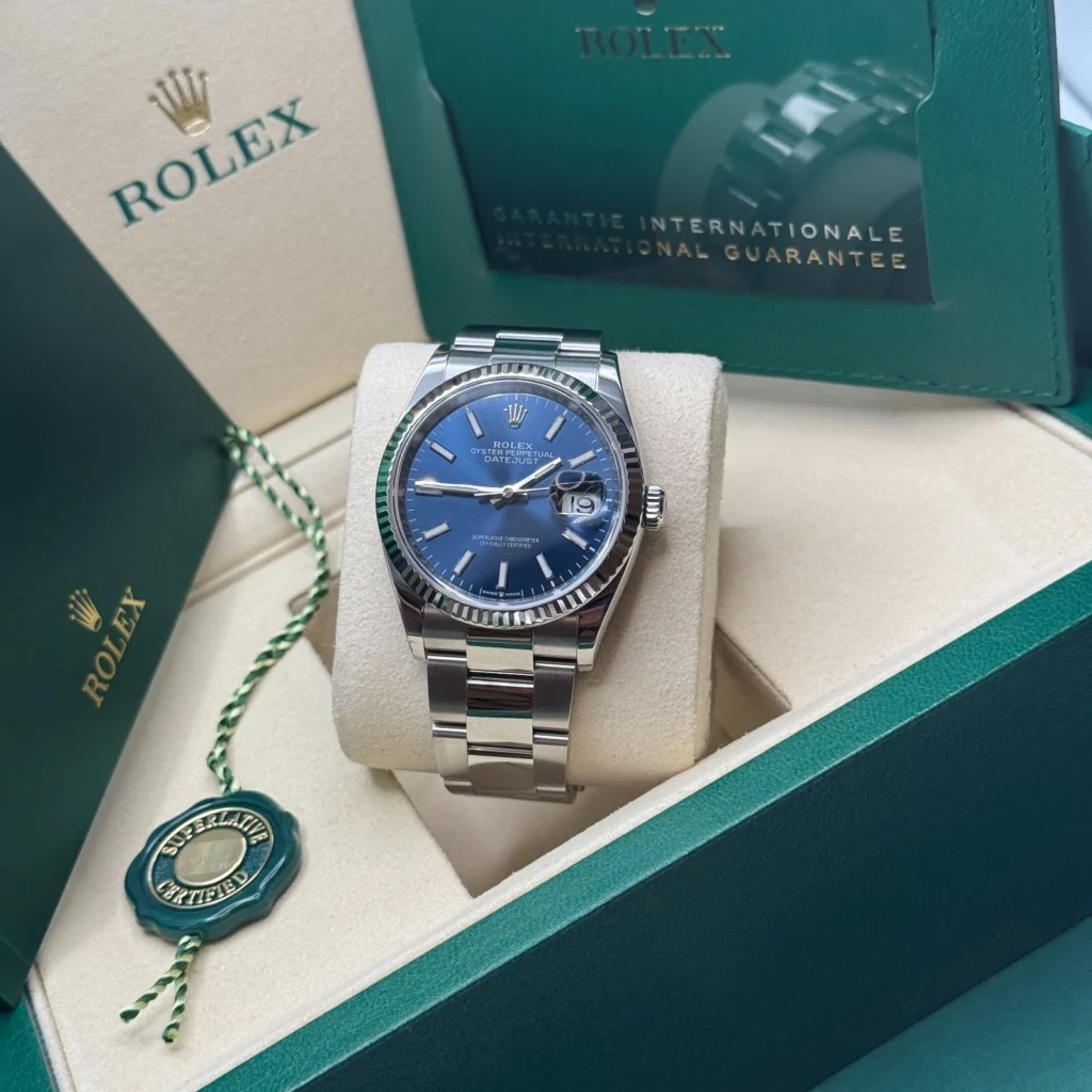 RLX Datejust 36mm 126234 Blue Index Dial 36mm Oyster Stainless Steel